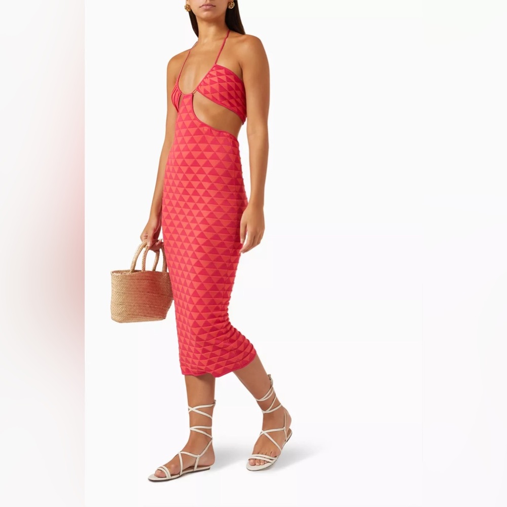 NWT Solid & Striped The Kiana Dress in Texture Geo - Picture 3 of 10